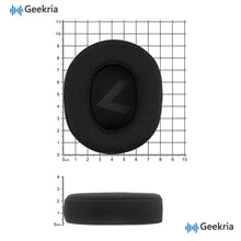 画像をギャラリービューアに読み込む, Geekria, メッシュ生地，交換用イヤーパッド，Plantronics BackBeat GO 810 ワイヤレスヘッドホンと互換性あり，イヤークッション，補修パーツ，ブラック
