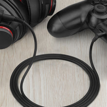 画像をギャラリービューアに読み込む, Geekria ゲームケーブル ゼンハイザー Sennheiser GAME ONE, Game Zero, PC 373D, GSP 350, GSP 500, GSP 600 Gaming Headset 等 ゲームヘッドセット コントローラー アダプタ 用 リケーブル ケーブル ( 2.5mm オス to 3.5mm オス 1.7m )
