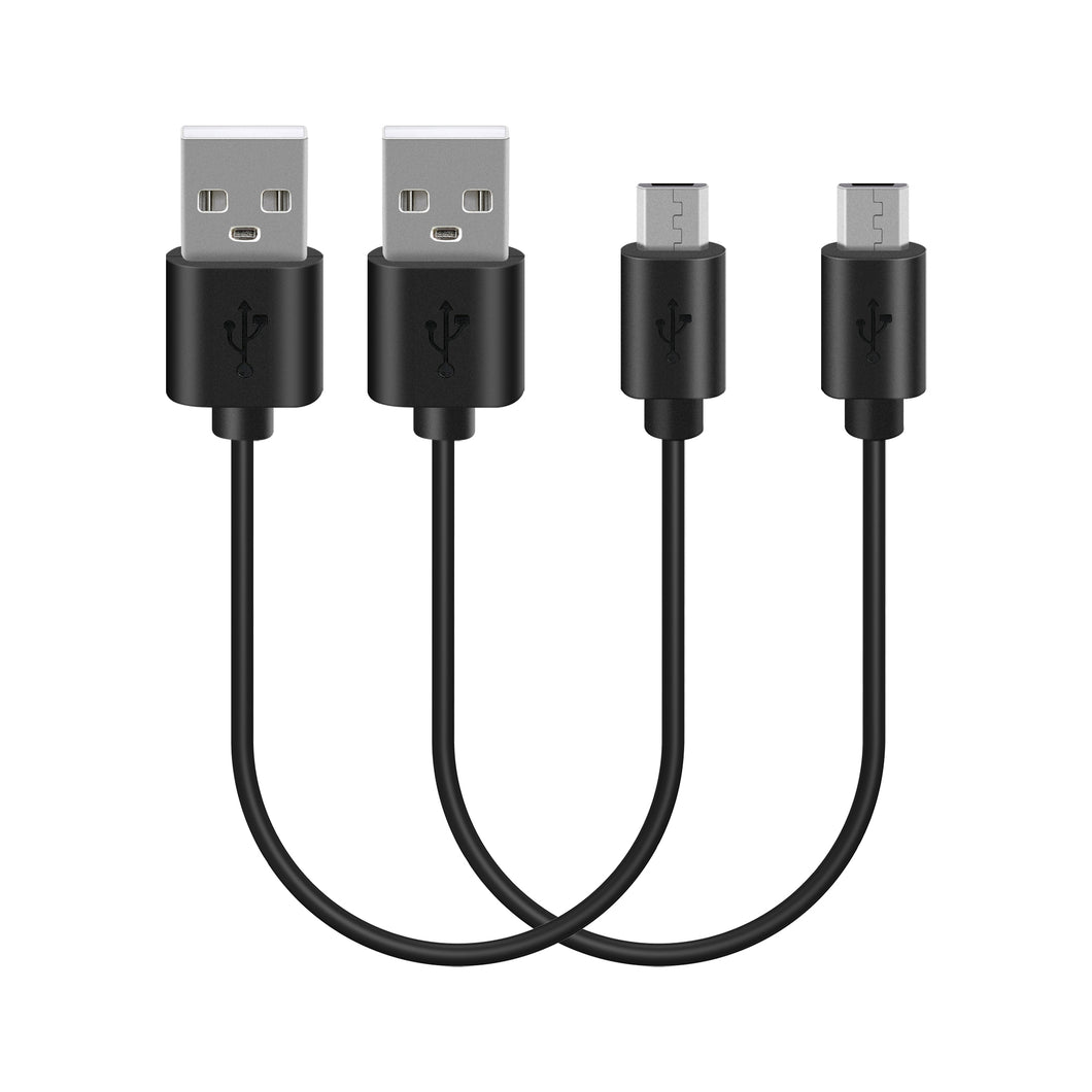 Geekria 充電ケーブル 互換性 USB 充電コード USB to Micro-USB ジェイビーエル JBL TUNE 700BT, 450BT, LIVE 500BT, E25BT に対応 (黒 / 1ft 2個)