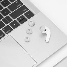 画像をギャラリービューアに読み込む, Geekria メモリーフォーム 交換用イヤーチップ AirPods Pro 第 3 世代対応、フィット感に優れ滑りにくく通勤・軽いフィットネスに最適、L M S XS 4 サイズセット グレー
