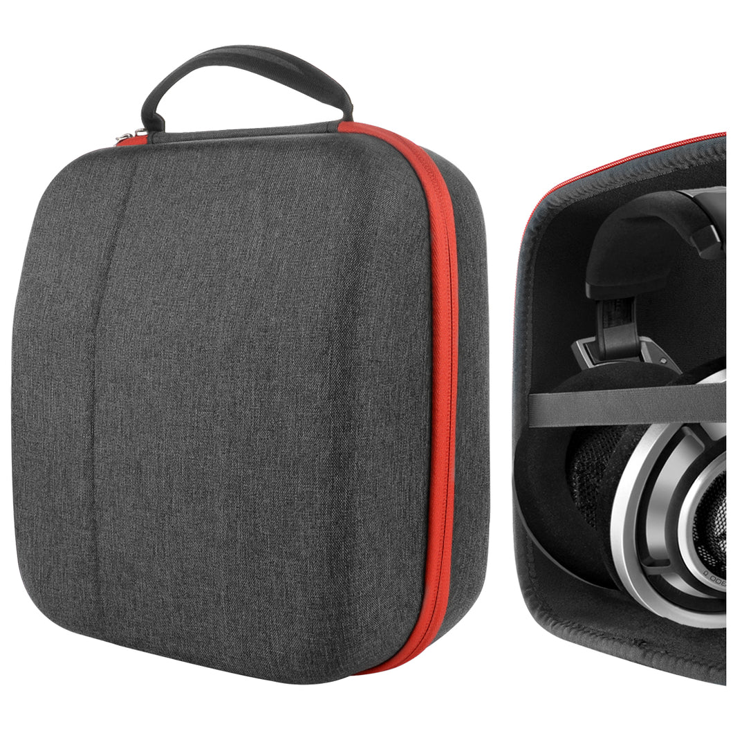 Geekria ケース Shield ヘッドホンケース 互換性 ハードケース 旅行用 ハードシェルケース ゼンハイザー Sennheiser HD820, HD800S, HD800, HD700, HD660S2, HD660S, HD650 に対応 収納ポーチ付属 (ダークグレー)