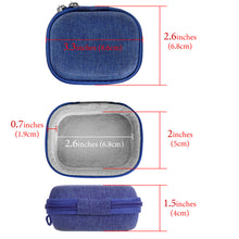 画像をギャラリービューアに読み込む, Geekria Shield イヤホンケース サウンドコアアンカー Anker Soundcore AeroClip, C40i, P40i, P30i, C30i, P20i True Wirelessイヤホン対応 交換用ハードシェル トラベルキャリーバッグ ケーブル収納付き (ブルー)
