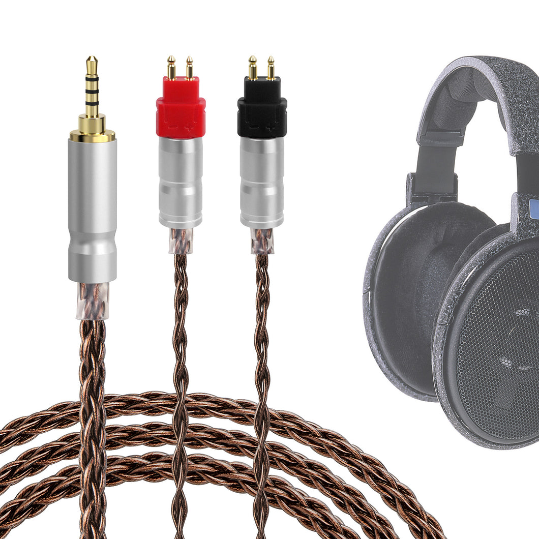 Geekria Apollo 単結晶銅 アップグレード オーディオ ケーブル ゼンハイザー Sennheiser HD 660S2 HD660S HD600 HD650 対応 2.5mm 交換用ヘッドホン コード ハイレゾ オーディオファン用 HiFi ヘッドセット 1.5 m