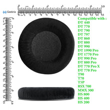 画像をギャラリービューアに読み込む, Geekria イヤーパッド Comfort 互換性 パッド ベイヤーダイナミック Beyerdynamic DT990 DT880 DT860 DT797 DT790 DT770 DT440 RSX700 MMX300 HS800 HS400 HS200 T90 T70 T5P ヘッドホンに対応 パッド イヤー / イヤーカップ (ベロア / ブラック)
