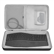 画像をギャラリービューアに読み込む, Geekria ハードシェル トラベル キャリング キーボード ケース、ロジクール Logicool ERGO K860 ワイヤレス エルゴノミクス キーボード、ERGO K860 および MX Master 3S マウス ケース コンボと互換性があります (ダークグレー)
