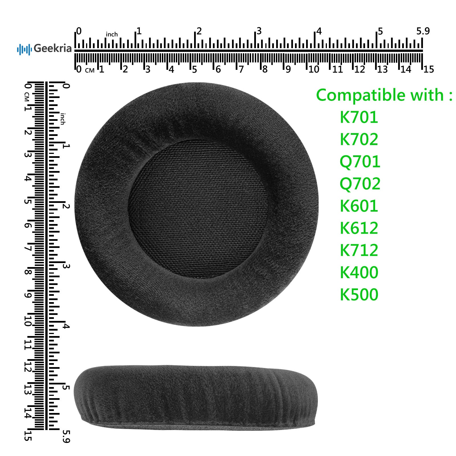 Geekria イヤーパッド Comfort 互換性 パッド アーカーゲー AKG