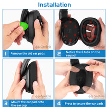 画像をギャラリービューアに読み込む, Geekria イヤーパッド Comfort 互換性 パッド ゼンハイザー Sennheiser GSP600, GSP670, GSP500 Professional Gaming, GSP 601, GSP 602 ヘッドホンに対応 パッド イヤー / イヤーカップ (メッシュファブリック / 黒)
