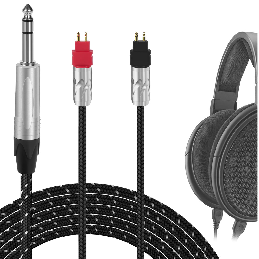 Geekria Apollo 6N単結晶銅 ケーブル 互換性 オーディオコード ゼンハイザー Sennheiser HD660S HD650 HD600 ヘッドホンケーブル、6.5mm AUX に適合する 250cm