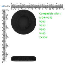 画像をギャラリービューアに読み込む, Geekria イヤーパッド Comfort 互換性 パッドソニー Sony MDR- ZX300 ZX310 ZX330 V150 V200 V250 V300 V400 ZX110 ヘッドホンに対応 パッド イヤー / イヤーカップ ( ベロア / ブラック )

