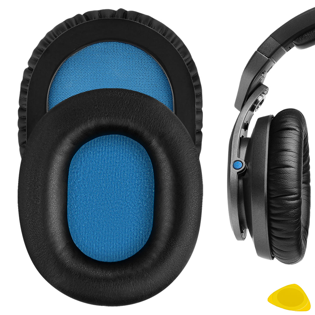 Geekria イヤーパッド QuickFit 互換性 パッド ゼンハイザー Sennheiser HD8 DJ, HD6 Mix, HD7 DJ ヘッドホンに対応 イヤパッド/イヤークッション/イヤーカップ ( プロテインレザー / ブラック )