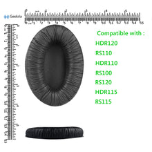 画像をギャラリービューアに読み込む, Geekria イヤーパッド QuickFit 互換性 パッド ゼンハイザー Sennheiser HDR120 RS120 RS110 RS115 HDR110 HDR115 RS100 ヘッドホンに対応 パッド イヤークッション / イヤーカップ (レザーレット / ブラック)
