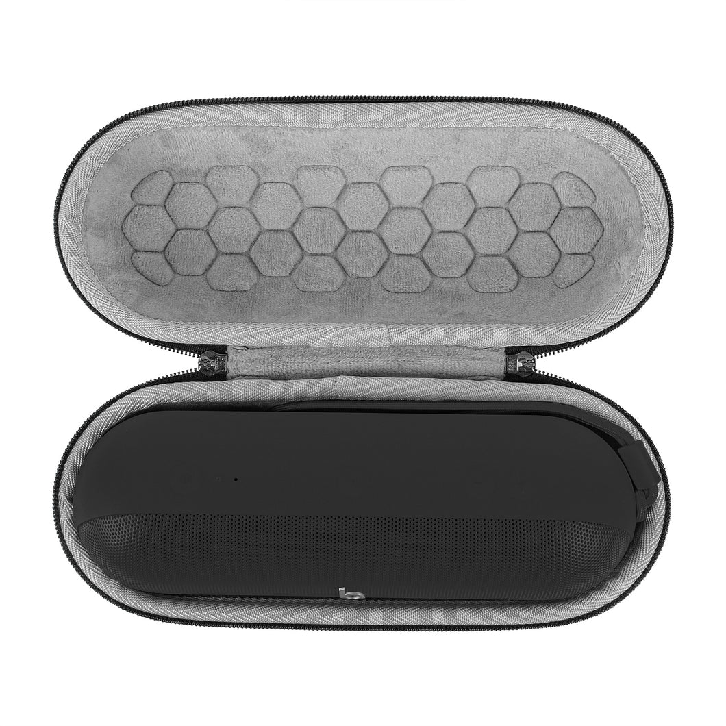 Geekria ケース Shield スピーカーケース 互換性 ハードケース 旅行用 ハードシェルケースビーツバイドクタードレ Beats Pill に対応 収納ポーチ付き (濃い灰色)