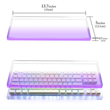画像をギャラリービューアに読み込む, Geekria キーボード カバー ケース 互換品 ロジクール G Logicool G913 TKL/ G PRO テンキーレス ワイヤレスメカニカルゲーミングキーボード アクリルカバー 保護カバー（紫色のグラデーション）
