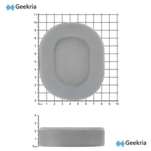 画像をギャラリービューアに読み込む, Geekria イヤーパッドSport 互換性 パッド コルセア Corsair HS65, HS55 ヘッドホンに対応 パッド イヤー / イヤーカップ 冷却ジェル (グレー)
