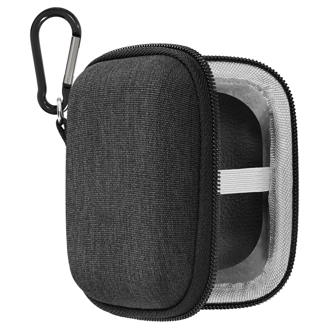 Geekria シールド イヤフォン ケースグアンドオルフセン Bang & Olufsen Beoplay E8 第 3 世代、E8 2.0 / E8 1.0 完全ワイヤレス イヤフォンに対応、交換用ハードシェル トラベル キャリング バッグ、カラビナ クリップ付き (グレー)