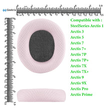 画像をギャラリービューアに読み込む, Geekria イヤーパッド Nova 互換性 パッド スティールシリーズ SteelSeries Arctis 1/ 3/ 5/ 7/ 7+/ 7P/ 7P+/ 7X/ 7X+/ 9/ 9X/ Pro/ Prime ヘッドホンに対応 パッド イヤー / イヤーカップ (メッシュファブリック/ ピンク)
