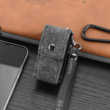 画像をギャラリービューアに読み込む, Geekria フェルト カバー 互換性 カバー HUAWEI FreeBuds Lipstick 対応 True Wireless Earbuds 充電ケース充電ケースカバー 外装カバー キーホルダーフック付き、充電ポートアクセス可能 (Dark Grey)
