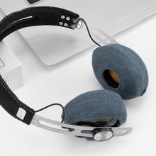 画像をギャラリービューアに読み込む, Geekria カバー 2 ペア 互換性 イヤーパッドカバー (SGS認証済) 劣化防止、防塵 ヘッドホン交換用 ストレッチニット 4-8CM ヘッドホン用 洗濯可 (Small / ブルー)
