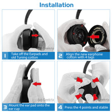 画像をギャラリービューアに読み込む, Geekria イヤーパッド QuickFit 互換性 パッド アーカーゲー AKG Y500, Y 500 ヘッドホンに対応 パッド イヤー / イヤーカップ ( プロテインレザー /ブラック )
