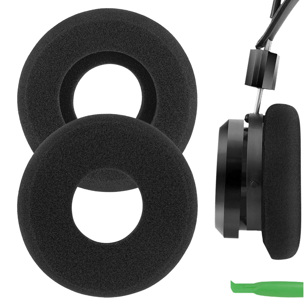 Geekria イヤーパッド QuickFit 互換性 パッド グラド GRADO SR60, SR80, SR125, SR225, M1, M2 ヘッドホンに対応 パッド イヤー / イヤーカップ ( スポンジ / ブラック )