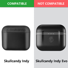 画像をギャラリービューアに読み込む, Geekria シリコンカバー Skullcandy Indy （Skullcandy 完全ワイヤレスイヤフォン Indy）用 カバー 高品質 シリコンケース 保護ケース 全面保護カバー 耐衝撃 軽量小型 落下防止 装着充電可能 防水 カラビナ付きブラック
