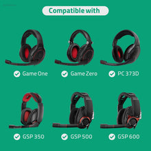 画像をギャラリービューアに読み込む, Geekria オーディオケーブル Sennheiser Game One、Game Zero、PC 373D、GSP 350、GSP 500、GSP 600対応 スリム2.5mmプラグ ゲーミングヘッドセット交換ケーブル（2m）
