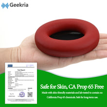 画像をギャラリービューアに読み込む, Geekria イヤーパッド SNAP マグネチック 互換性 パッド ビーツバイドクタードレ Beats Studio Pro ヘッドホンに対応 パッド イヤー / イヤーカップ プロテインレザー (赤, 1組)
