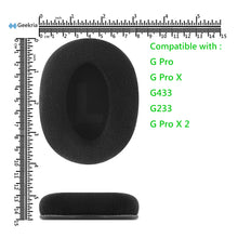 画像をギャラリービューアに読み込む, Geekria Comfort イヤーパッド 互換性 パッド ロジクール Logitech G Pro, G Pro X, G433, G233, G Pro X 2 ヘッドホンに対応 イヤパッド/イヤークッション/イヤーカップ ( ベロア / ブラック )
