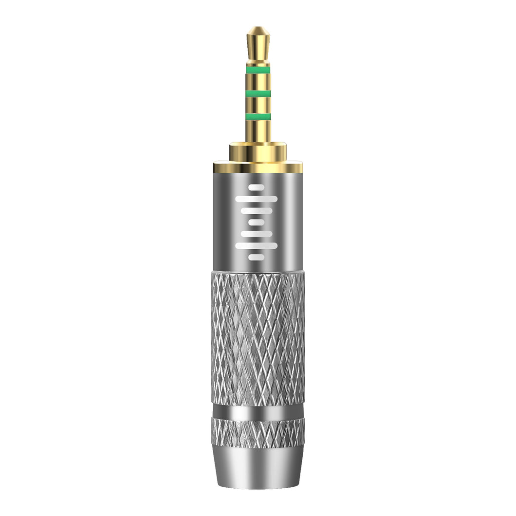 Geekria 2.5mm オス - 3.5mm (1/8'') バランス メス ヘッドフォン アダプター 3.5mm 4極ケーブル用 バランス 2.5mm プレーヤー デバイスに接続 アルミ合金変換オーディオ プラグ 金メッキ アダプター