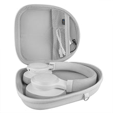 画像をギャラリービューアに読み込む, Geekria ケース 互換性 Shield ヘッドホンケース ハードケース 旅行用 ハードシェルケース ジェイビーエル JBL TUNE 770NC, Tour ONE, TUNE 720BT, Tune 710BT, TUNE 700BT, TUNE 760NC, TUNE 750NC, Live 770NC, Live 650BTNC, E65BTNC に対応 収納ポーチ付属 (ホワイト)
