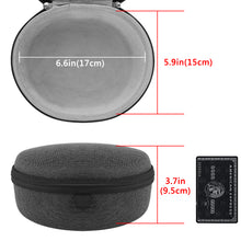 画像をギャラリービューアに読み込む, Geekria Shield ヘッドフォンケース ボーズ Bose、Soundcore、ノン Denon などに対応、ケーブル収納付き交換用ハードシェルトラベルキャリーバッグ (ダークグレー)
