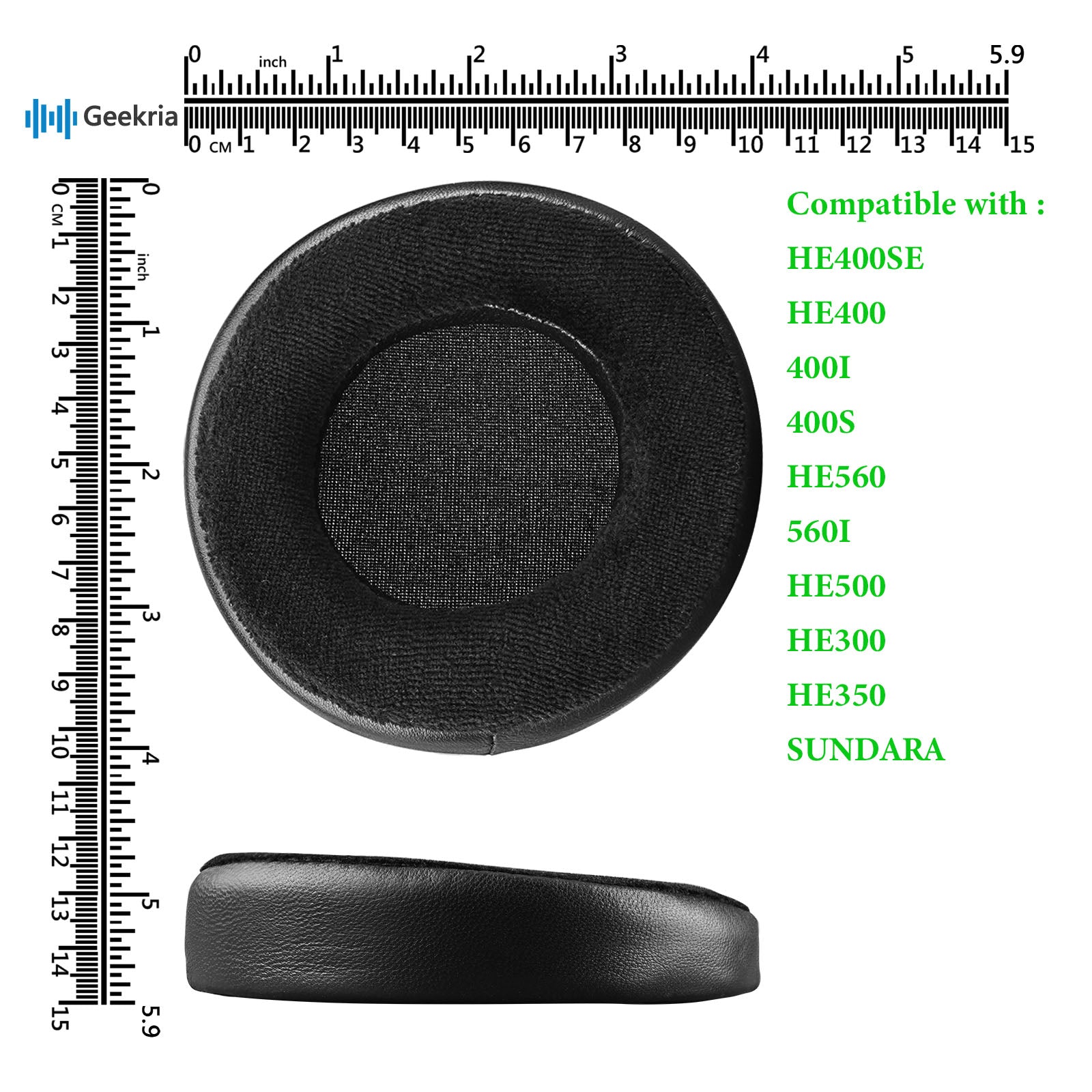 Geekria イヤーパッド Elite 互換性 パッド ハイファイマン Hifiman