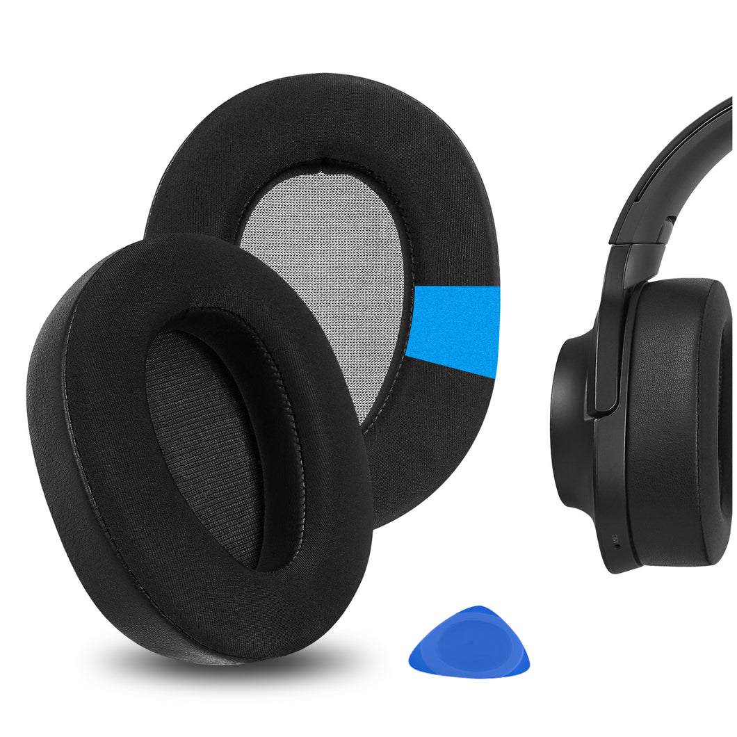 Geekria イヤーパッド Sport 互換性 パッド ソニー Sony MDR-100ABN, WH-H900N ヘッドホンに対応 パッド イヤー / イヤーカップ 冷却ジェル (黒)