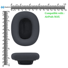 画像をギャラリービューアに読み込む, Geekria イヤーパッド Comfort 互換性 パッド アップル Apple AirPods MAX(A2096), AirPods MAX2 (A3184) ヘッドホンに対応 パッド イヤー / イヤーカップ (メッシュファブリック/黒)
