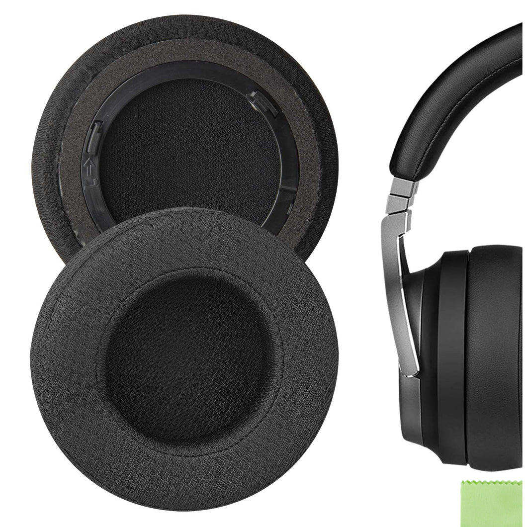 Geekria イヤーパッド Comfort 互換性 パッド コルセア Corsair Virtuoso RGB, Virtuoso RGB Wireless SE, Virtuoso RGB Wireless XT ヘッドホンに対応 パッド イヤー / イヤーカップ (メッシュファブリック / ブラック)
