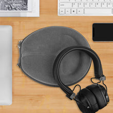 画像をギャラリービューアに読み込む, Geekria ケース Sheild ヘッドホンケース 互換性 ハードケース 旅行用 ハードシェルケース マーシャル Marshall Major, Major V, Major IV, Major III, Major II, Mid ANC, Monitor Bluetooth Wireless Over-Ear に対応 収納ポーチ付き(灰色)
