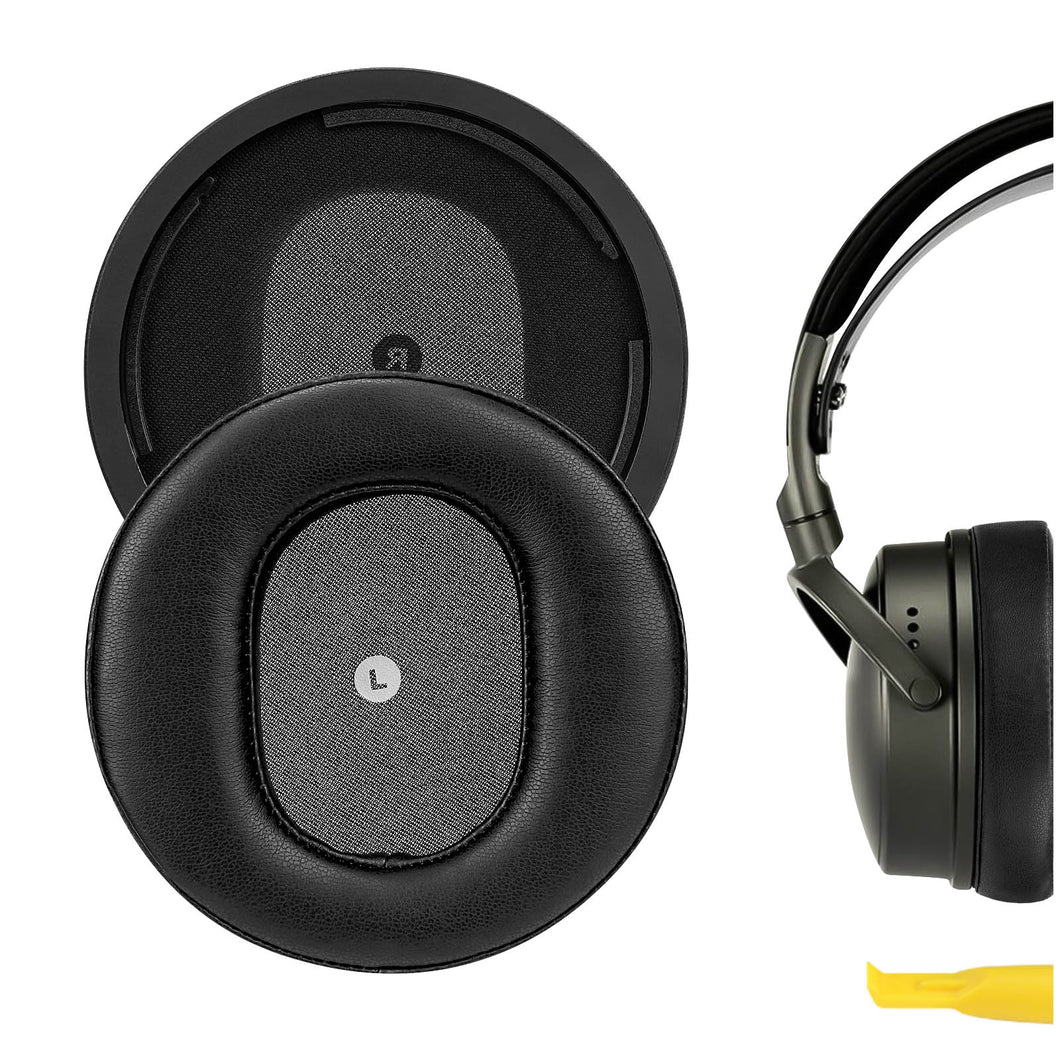 Geekria イヤーパッド QuickFit 互換性 パッド Audeze Maxwell Wireless ヘッドホンに対応 パッド イヤー / イヤーカップ プロテインレザー (黒)