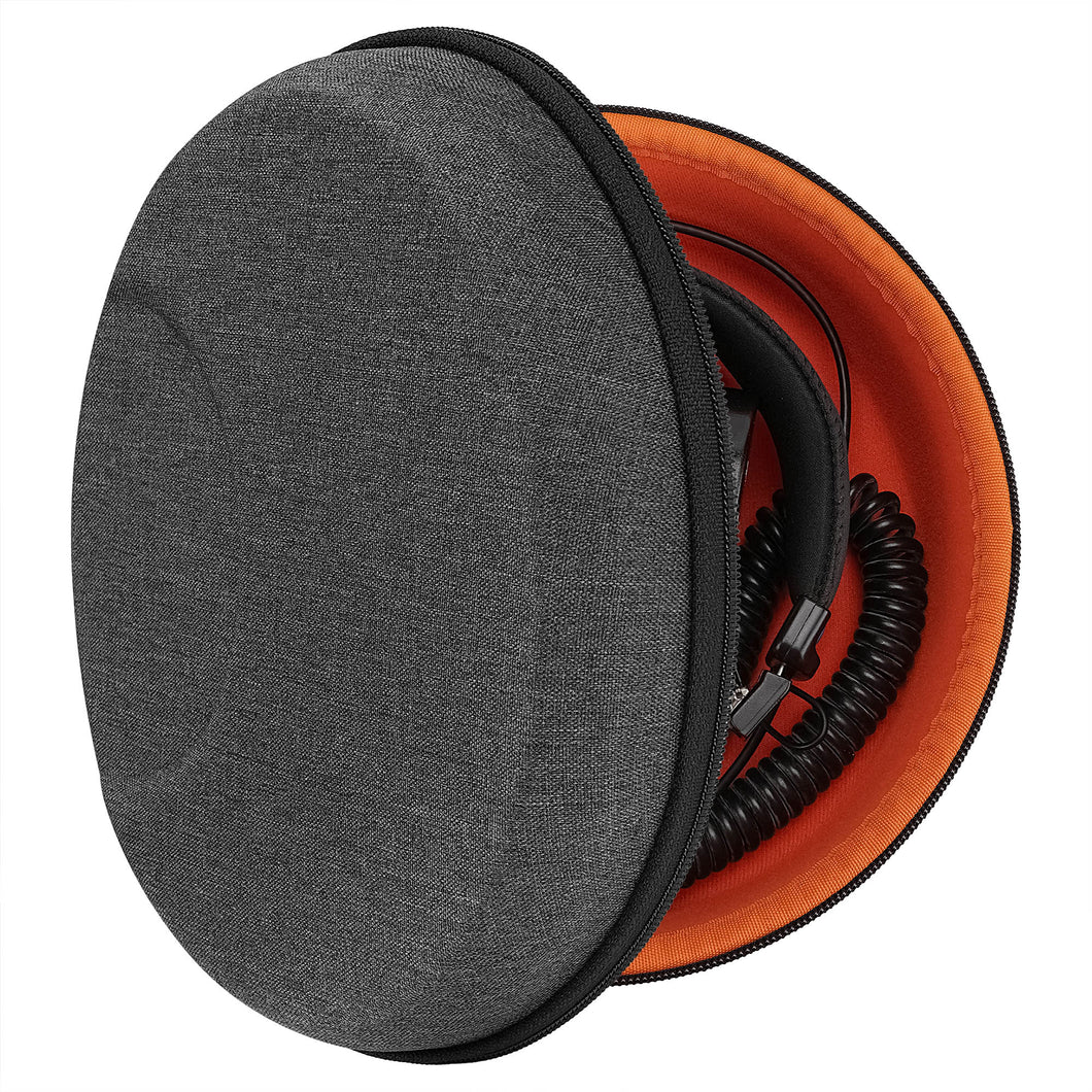 Geekria ケース Sheild ヘッドホンケース 互換性 ハードケース 旅行用 ハードシェルケース ソニー Sony MDR-7506, MDR-V6, MDR-XB700, MDR-XB750, MDR-ZX770, MDR-XB950BT ヘッドホンに対応 収納ポーチ付き (暗灰色)