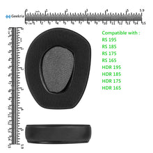 画像をギャラリービューアに読み込む, Geekria イヤーパッド Sport 互換性 パッド ゼンハイザー Sennheiser RS165, RS175, HDR165, HDR175, RS185, HDR185, RS195, HDR195 ヘッドホンに対応 パッド イヤー / イヤーカップ (冷却ジェル / 黒)
