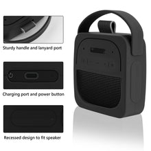 画像をギャラリービューアに読み込む, Geekria シリコーン スピーカーケース カバー 互換性カバー ボーズ Bose SoundLink Micro II (SoundLink Micro 2nd Gen) に 対応 保護用の防水ソフトスキン、スピーカーケース、キーホルダーフック付き (ブラック)

