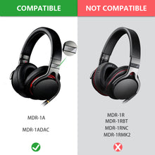画像をギャラリービューアに読み込む, Geekria イヤーパッド互換性 パッド ソニー SONY MDR-1A, MDR-1ADAC ヘッドホンに対応 パッド イヤー / イヤーカップ ( プロテインレザー / ブラック)
