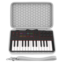 画像をギャラリービューアに読み込む, Geekria オーディオインターフェース キャリングケース Akai Professional MPK Mini IVと互換性あり EVA ハードシェル ポータブル トラベルバッグ (ライトグレー)
