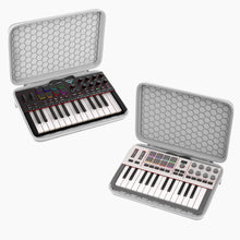 画像をギャラリービューアに読み込む, Geekria オーディオインターフェース キャリングケース Akai Professional MPK Mini IVと互換性あり EVA ハードシェル ポータブル トラベルバッグ (ライトグレー)
