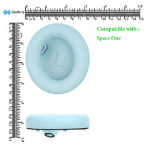 画像をギャラリービューアに読み込む, Geekria イヤーパッド QuickFit 互換性 パッド アンカー Anker Soundcore Space One ヘッドホンに対応 パッド イヤー / イヤーカップ プロテインレザー (青)
