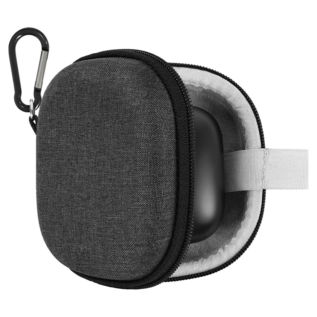 Geekria シールド イヤフォン ケース ビーツバイドクタードレ Beats Powerbeats Pro2 完全ワイヤレス イヤフォンと互換性あり、交換用ハードシェル トラベル キャリング バッグカラビナ クリップ付き (グレー)