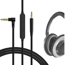 画像をギャラリービューアに読み込む, Geekria ケーブル 互換性 オーディオコード ボーズ Bose SoundTrue II, SoundLink II ヘッドホンケーブル、2.5mm に適合する インラインマイクと音量コントロール 1.2m
