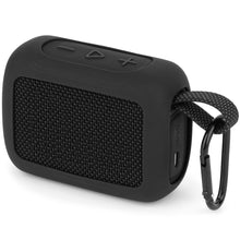 画像をギャラリービューアに読み込む, Geekria シリコーン スピーカーケース カバー 互換性 ジェイビーエル JBL GO 5に 対応 保護用の防水ソフトスキン、スピーカーケース、キーホルダーフック付き (黒)
