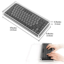 画像をギャラリービューアに読み込む, Geekria キーボード トラベルケース ロジクール Logicool MX メカニカル ミニ キーボードに対応、コンパクト ワイヤレス キーボード アクリル ダスト カバー、マグネット開閉、完全密閉保護 (クリア)
