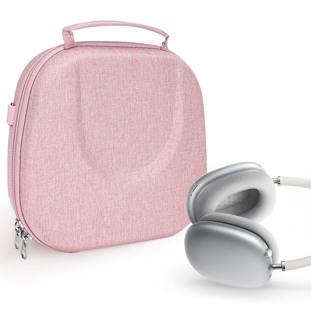 Geekria ケース NOVA ヘッドホンケース 互換性 ハードケース 旅行用 ハードシェルケース アップル Apple AirPods Max に対応 収納ポーチ付き (ピンク)