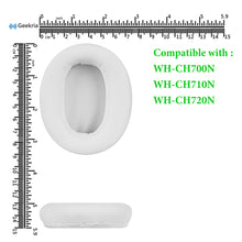 画像をギャラリービューアに読み込む, Geekria イヤーパッド QuickFit 互換性 パッド ソニー Sony WH-CH700N/ CH710N/ CH720N ヘッドホンに対応 パッド イヤー / イヤーカップ プロテインレザー (白)
